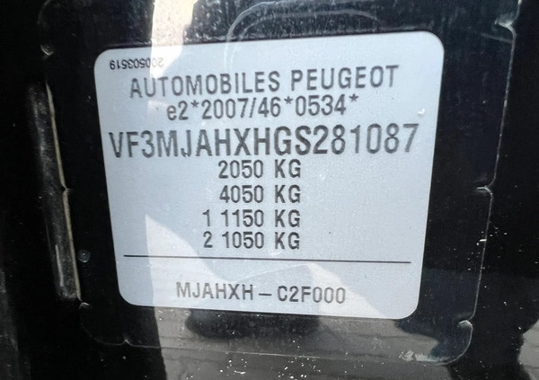 Peugeot 3008 cena 59900 przebieg: 249000, rok produkcji 2017 z Skoczów małe 562